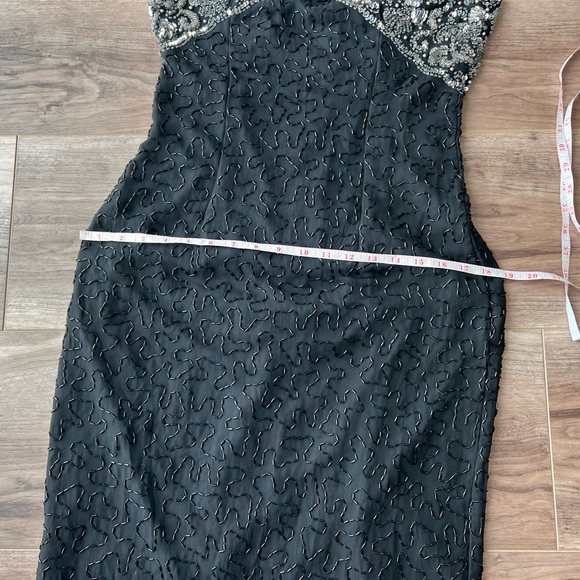 Right Choice vintage silk beaded medium gown so stunning!! - Picture 14 of 17